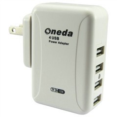 Oneda 4口USB充电器 全能高效，同时为多设备续航